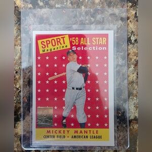 Mickey Mantle '58 All Star Baseball Card #487